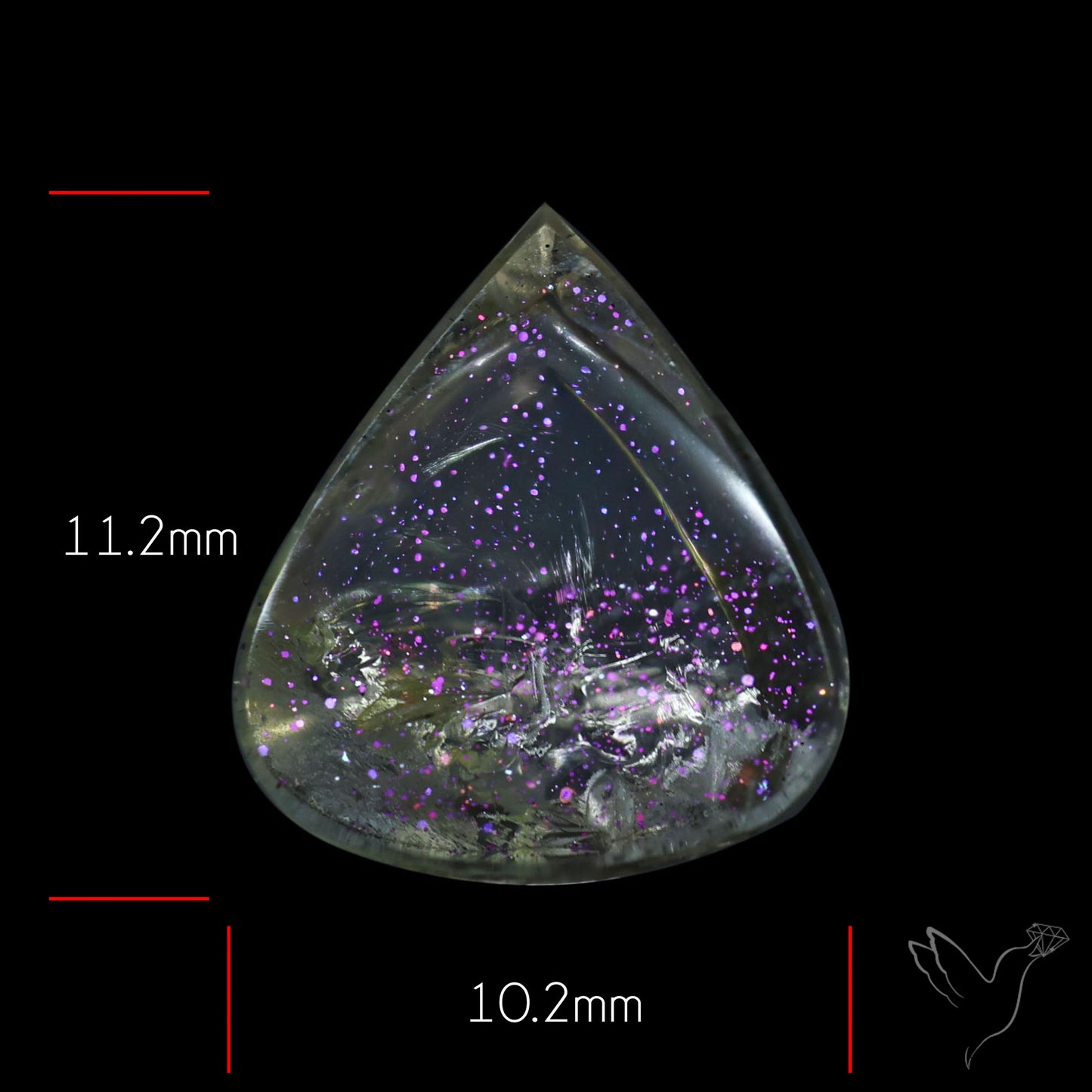 Rare Brazilian Pink Fire Covellite aka Pink Fire Quartz