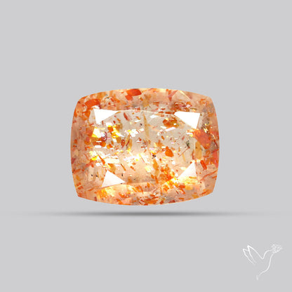 Faceted Tanzanian Confetti Sunstone