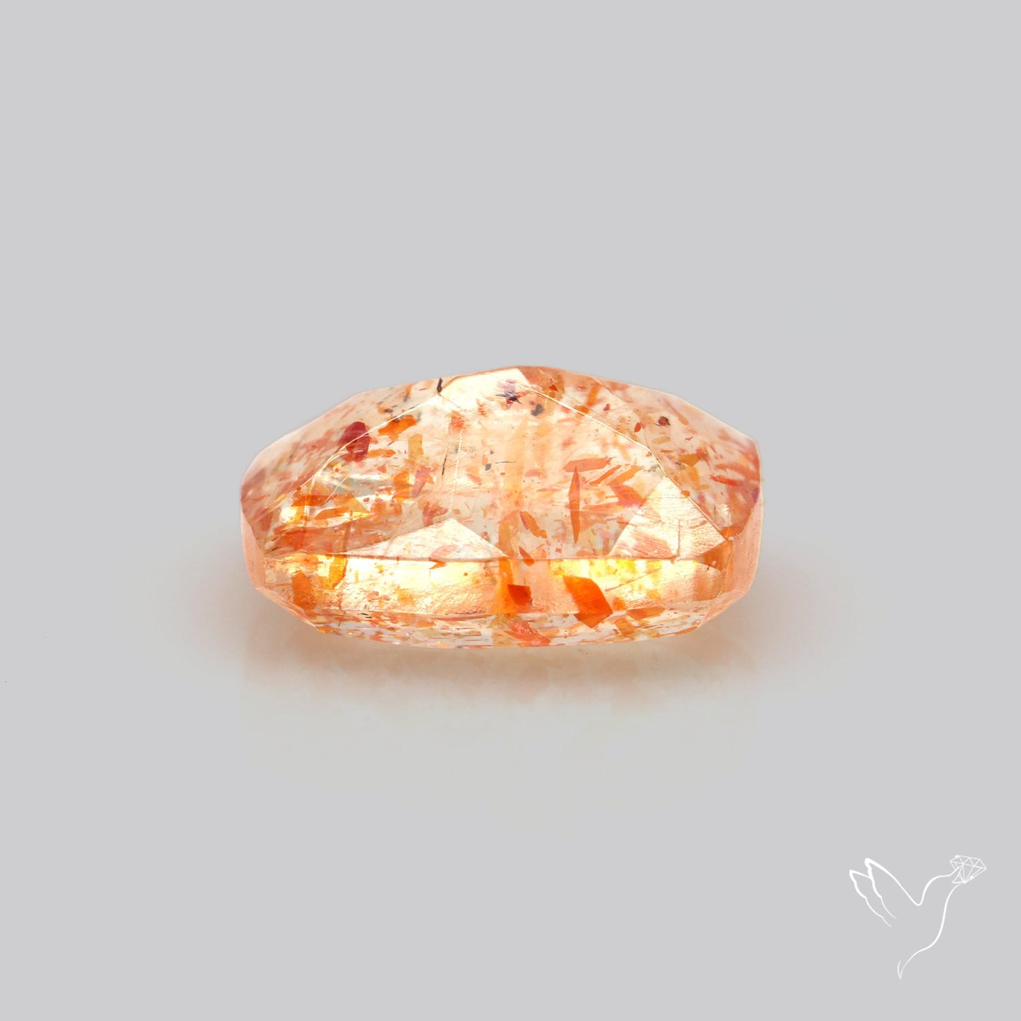 Faceted Tanzanian Confetti Sunstone