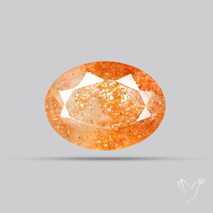 Faceted Tanzanian Confetti Sunstone