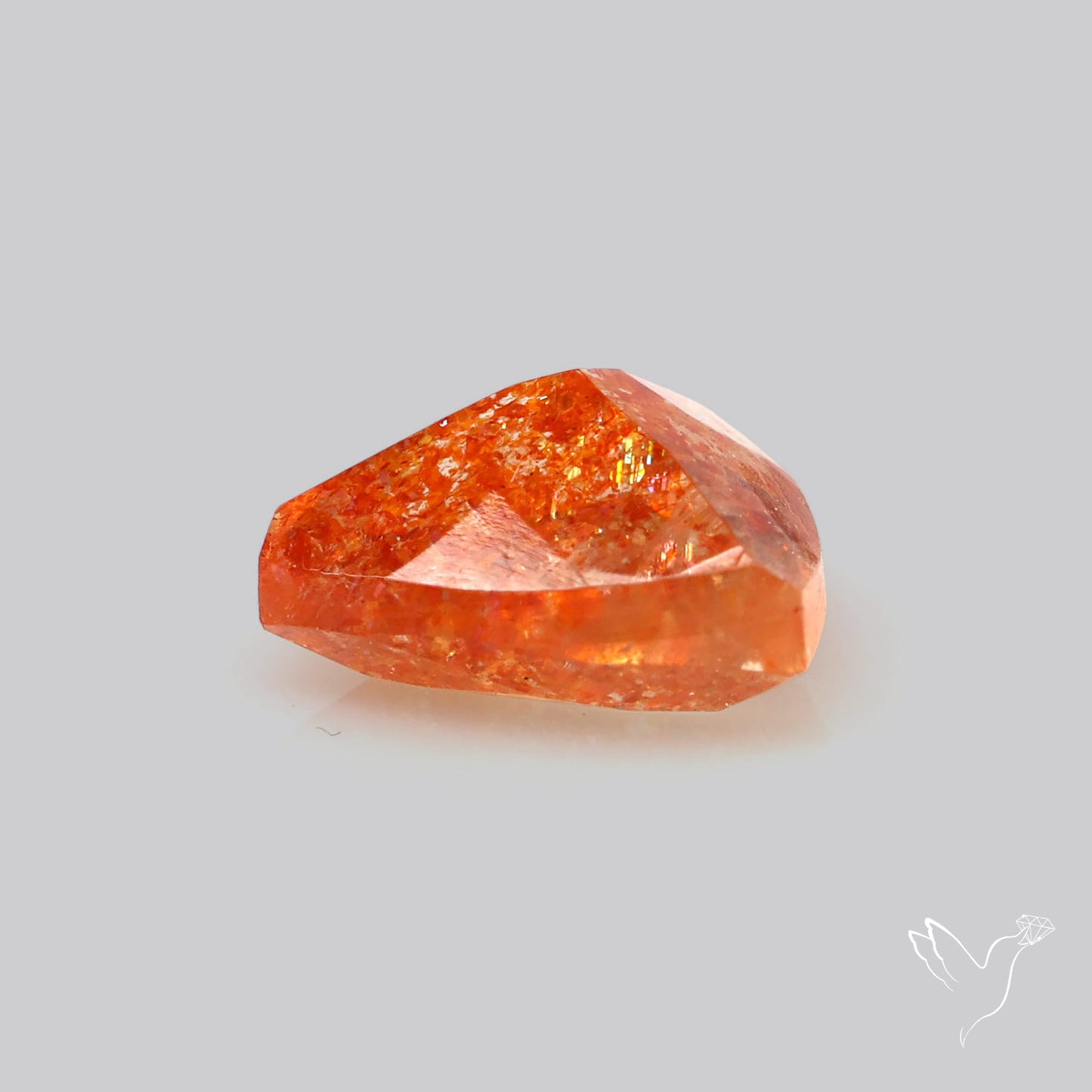 Faceted Tanzanian Confetti Sunstone