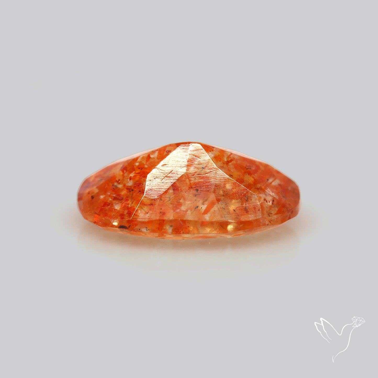 Faceted Tanzanian Confetti Sunstone