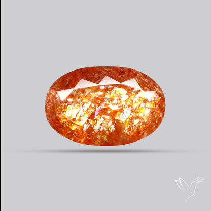 Faceted Tanzanian Confetti Sunstone