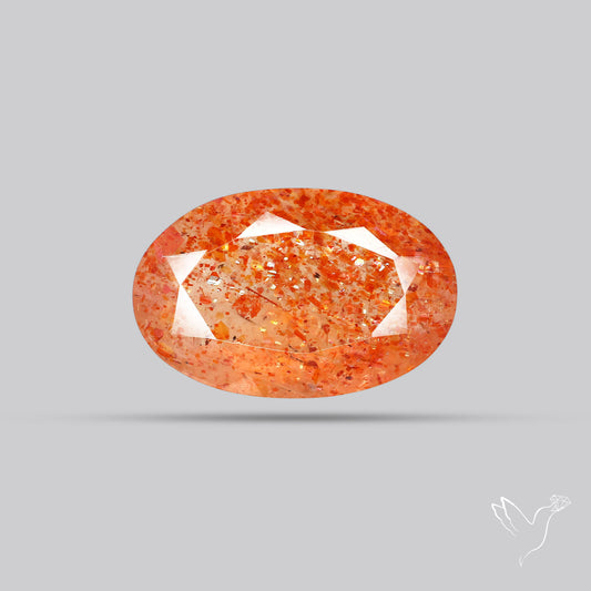 Faceted Tanzanian Confetti Sunstone