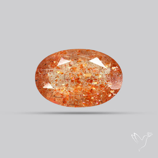 Faceted Tanzanian Confetti Sunstone