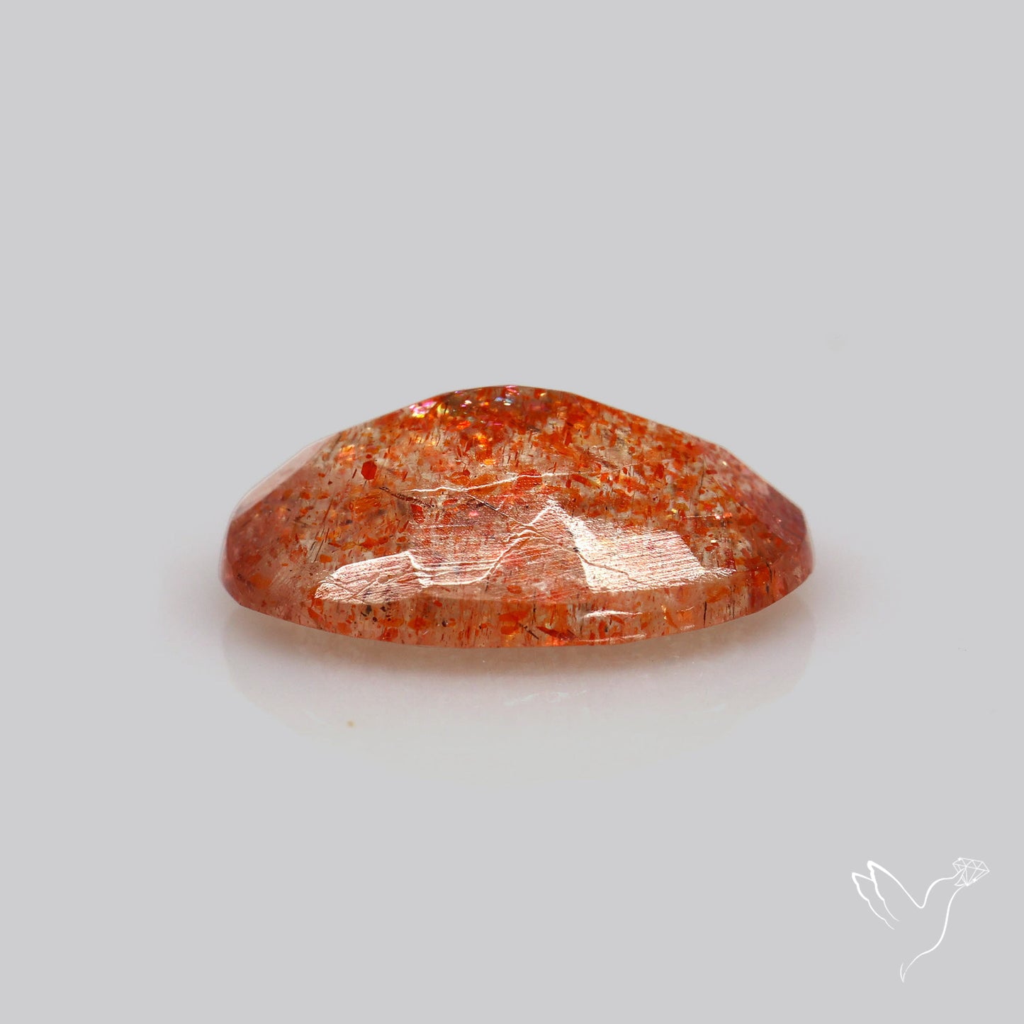 Faceted Tanzanian Confetti Sunstone