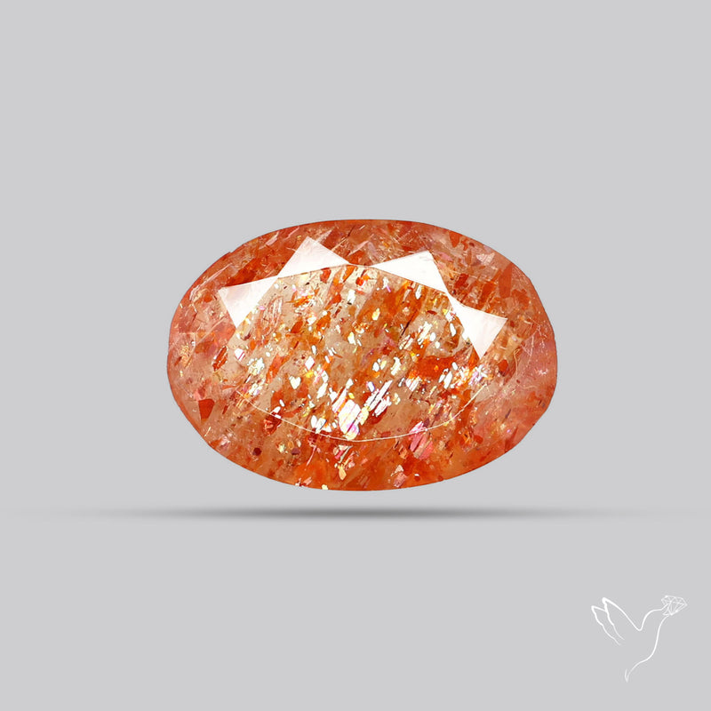Faceted Tanzanian Confetti Sunstone