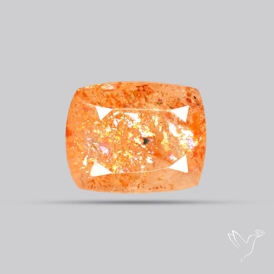 Faceted Tanzanian Confetti Sunstone