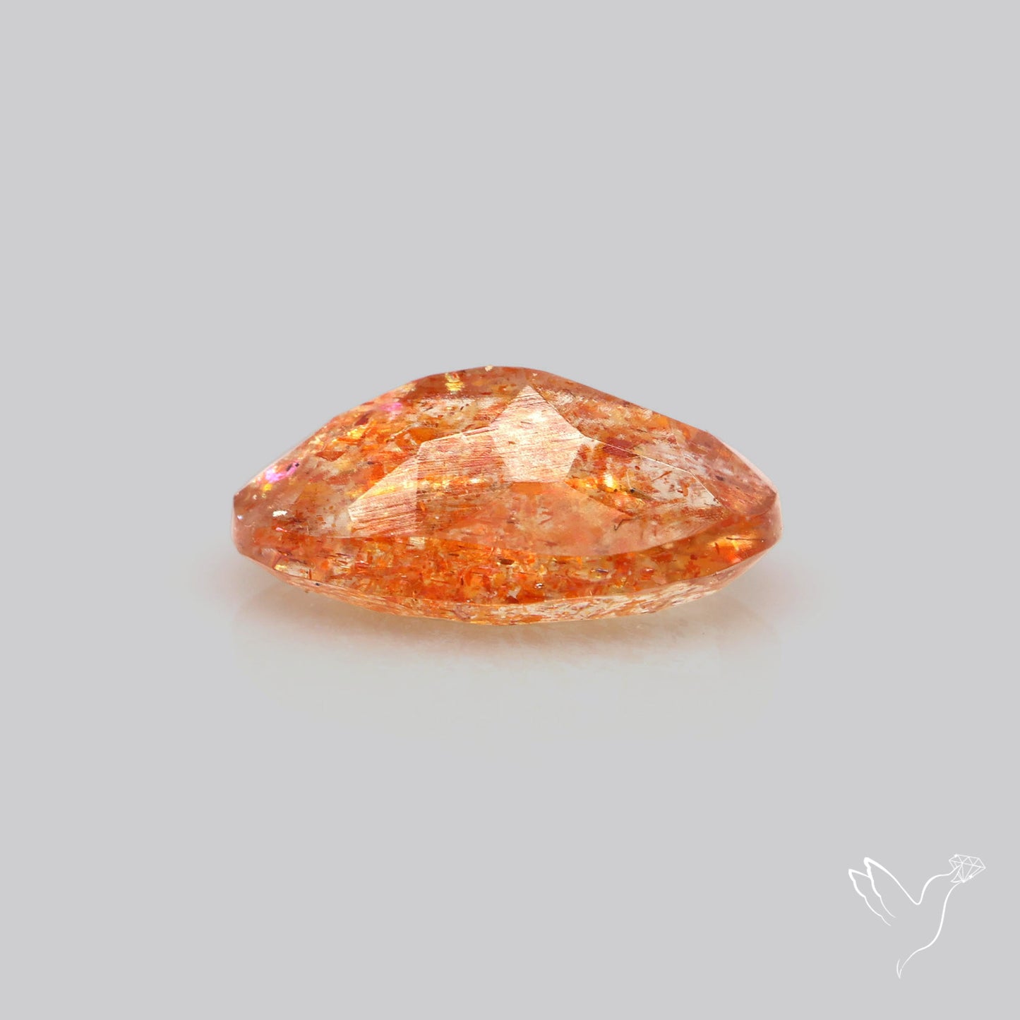 Faceted Tanzanian Confetti Sunstone