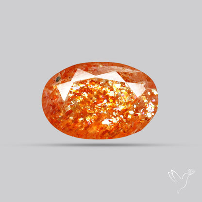 Faceted Tanzanian Confetti Sunstone