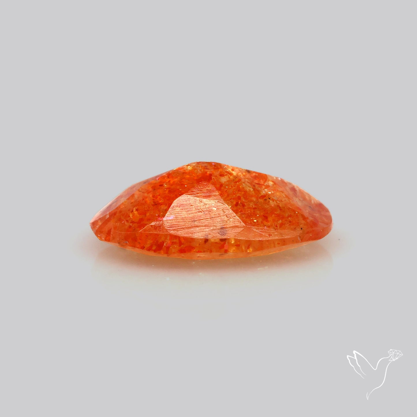 Faceted Tanzanian Confetti Sunstone