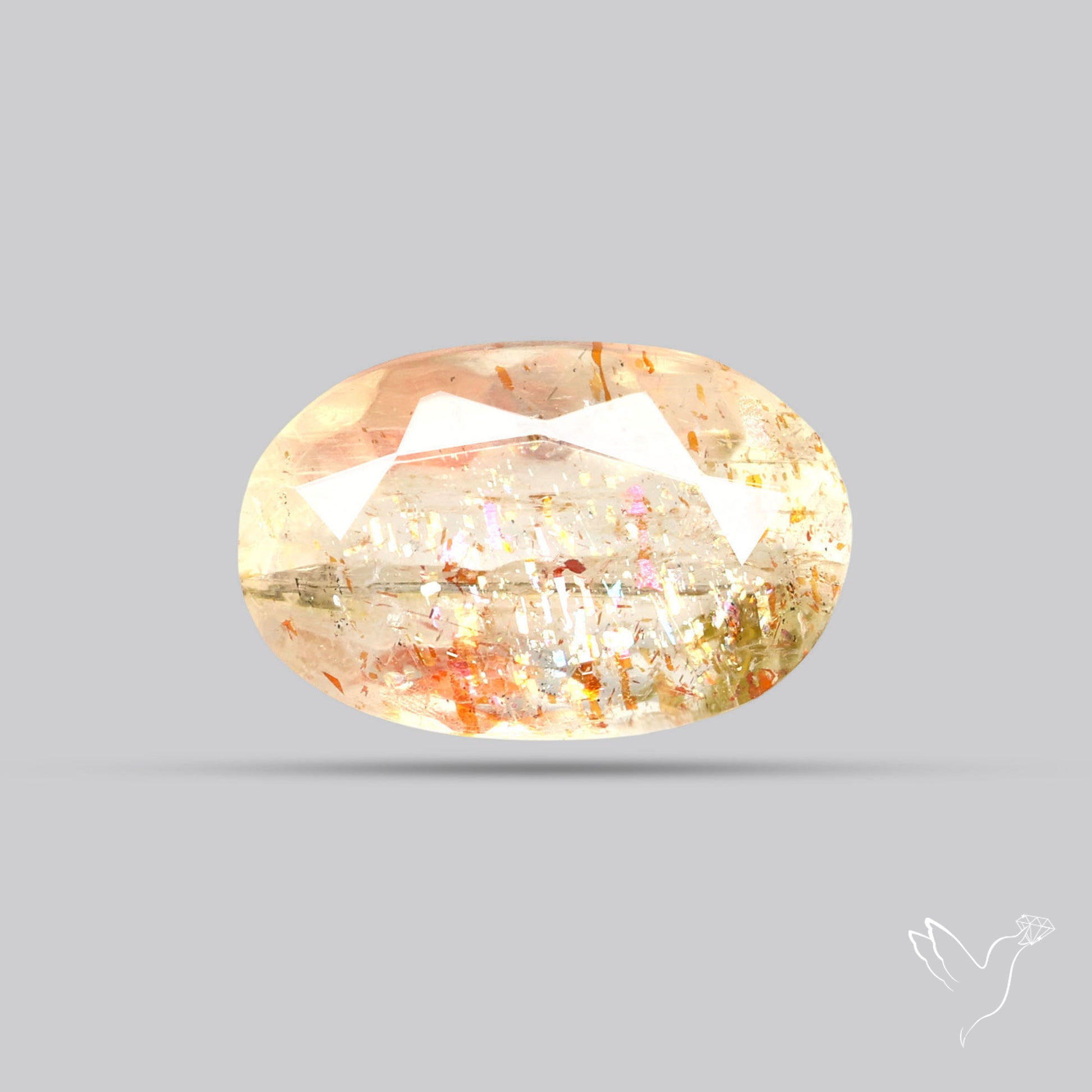 Faceted Tanzanian Confetti Sunstone