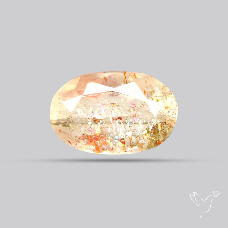 Faceted Tanzanian Confetti Sunstone