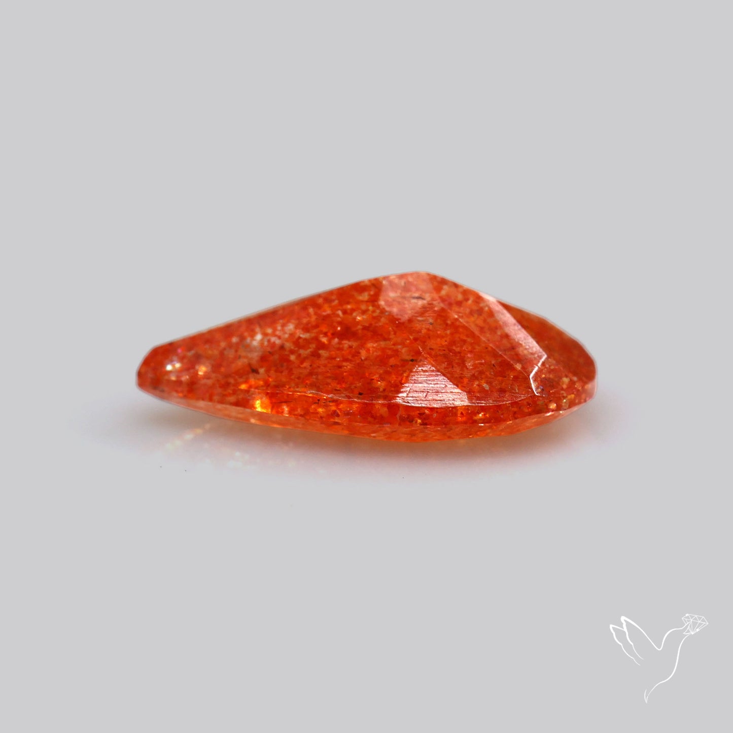 Faceted Tanzanian Confetti Sunstone