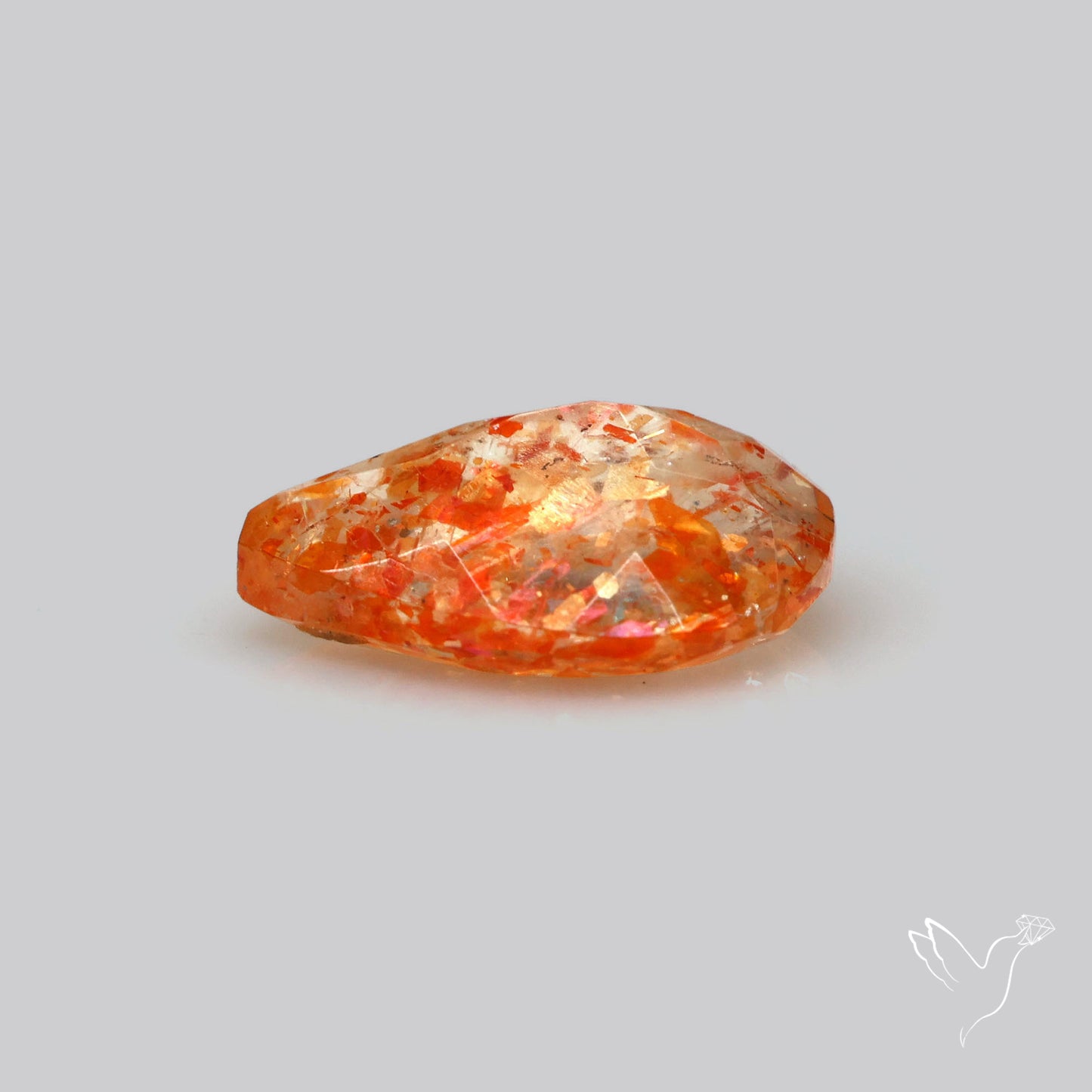 Faceted Tanzanian Confetti Sunstone