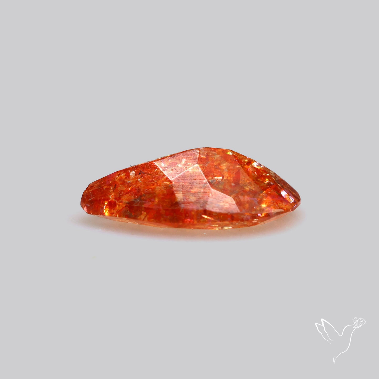 Faceted Tanzanian Confetti Sunstone