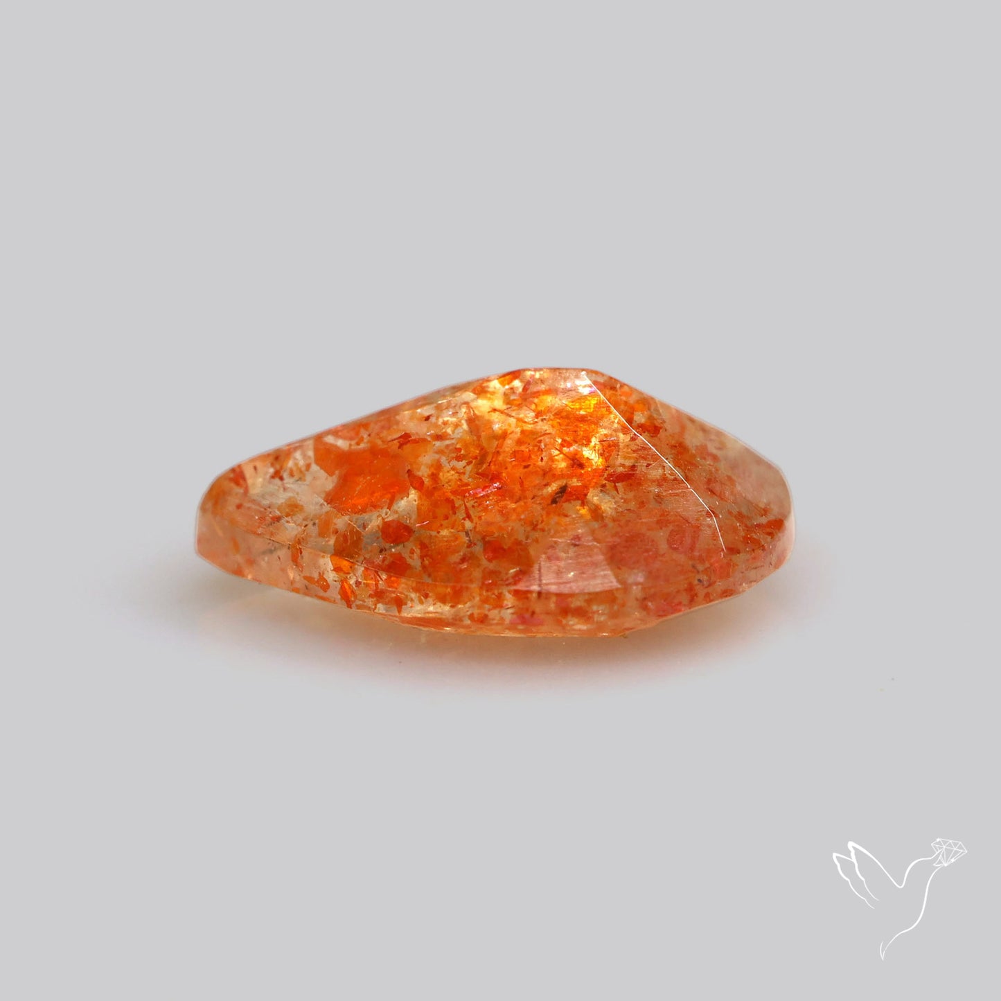 Faceted Tanzanian Confetti Sunstone