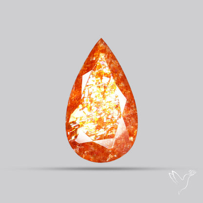 Faceted Tanzanian Confetti Sunstone