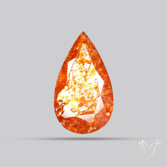 Faceted Tanzanian Confetti Sunstone