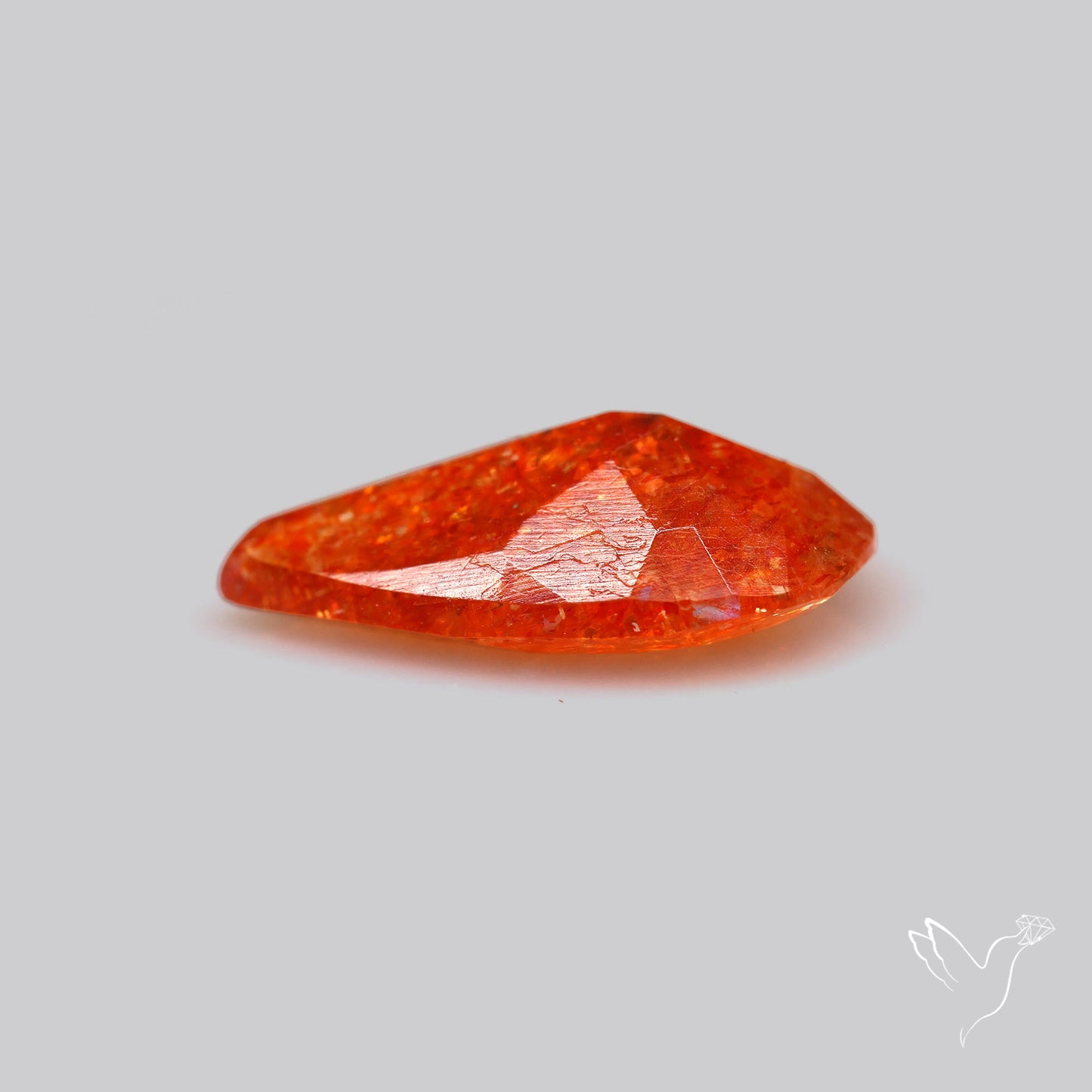 Faceted Tanzanian Confetti Sunstone
