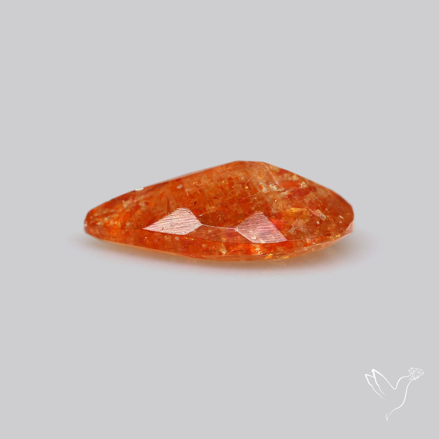 Faceted Tanzanian Confetti Sunstone