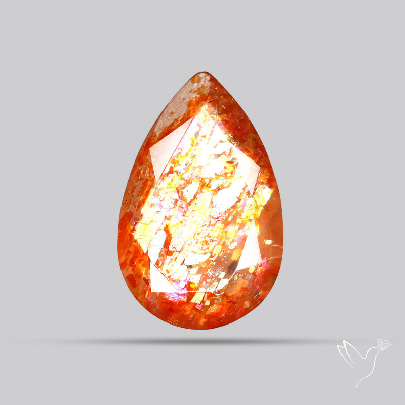 Faceted Tanzanian Confetti Sunstone