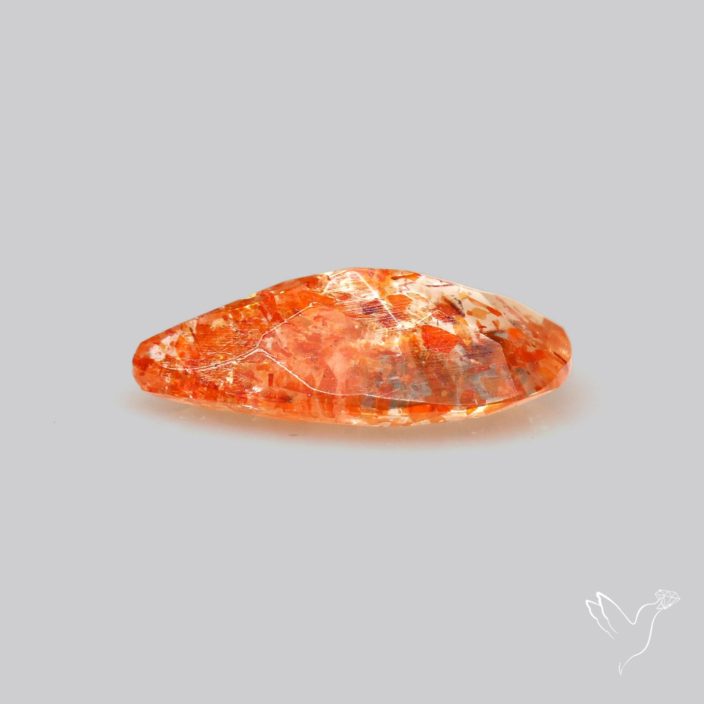 Faceted Tanzanian Confetti Sunstone