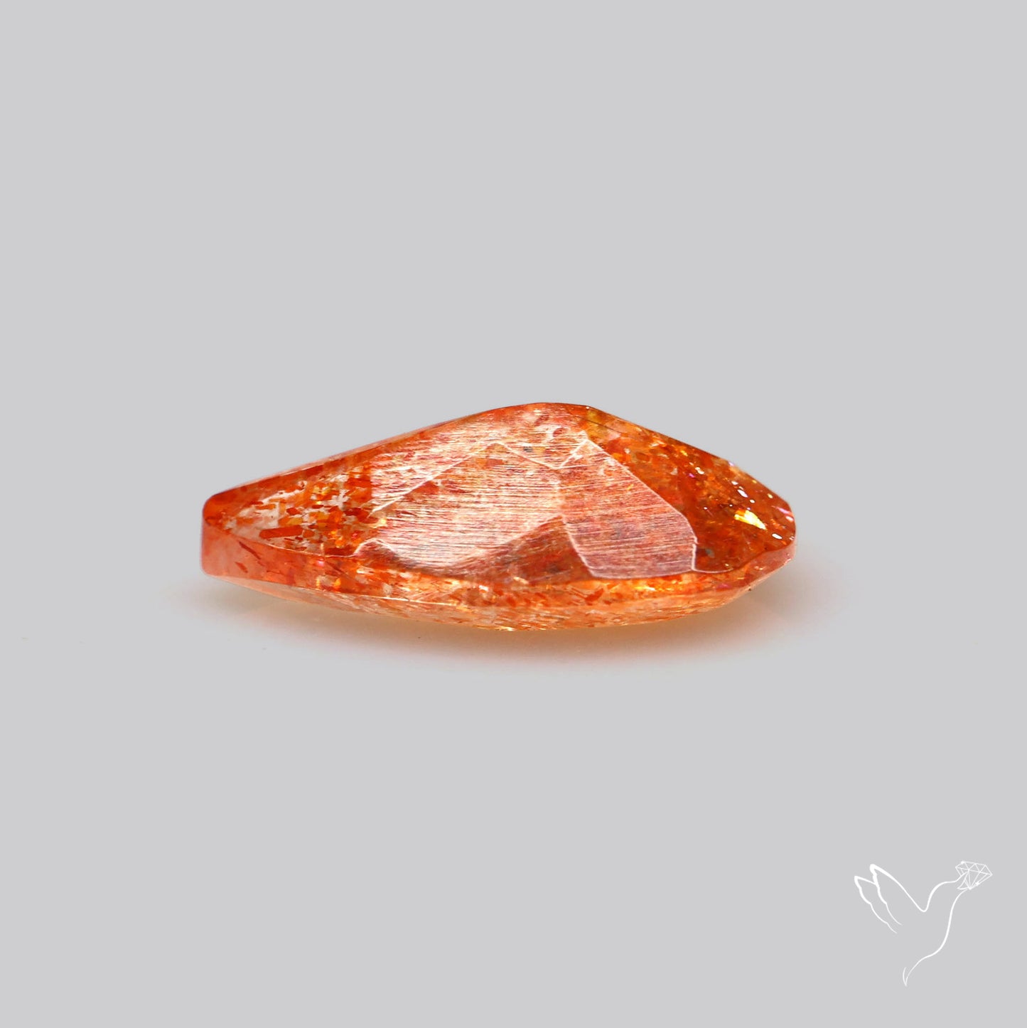 Faceted Tanzanian Confetti Sunstone