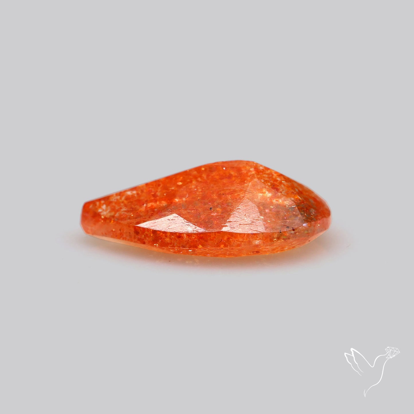 Faceted Tanzanian Confetti Sunstone