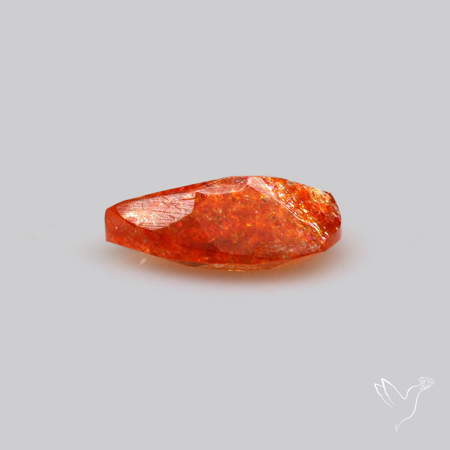 Faceted Tanzanian Confetti Sunstone