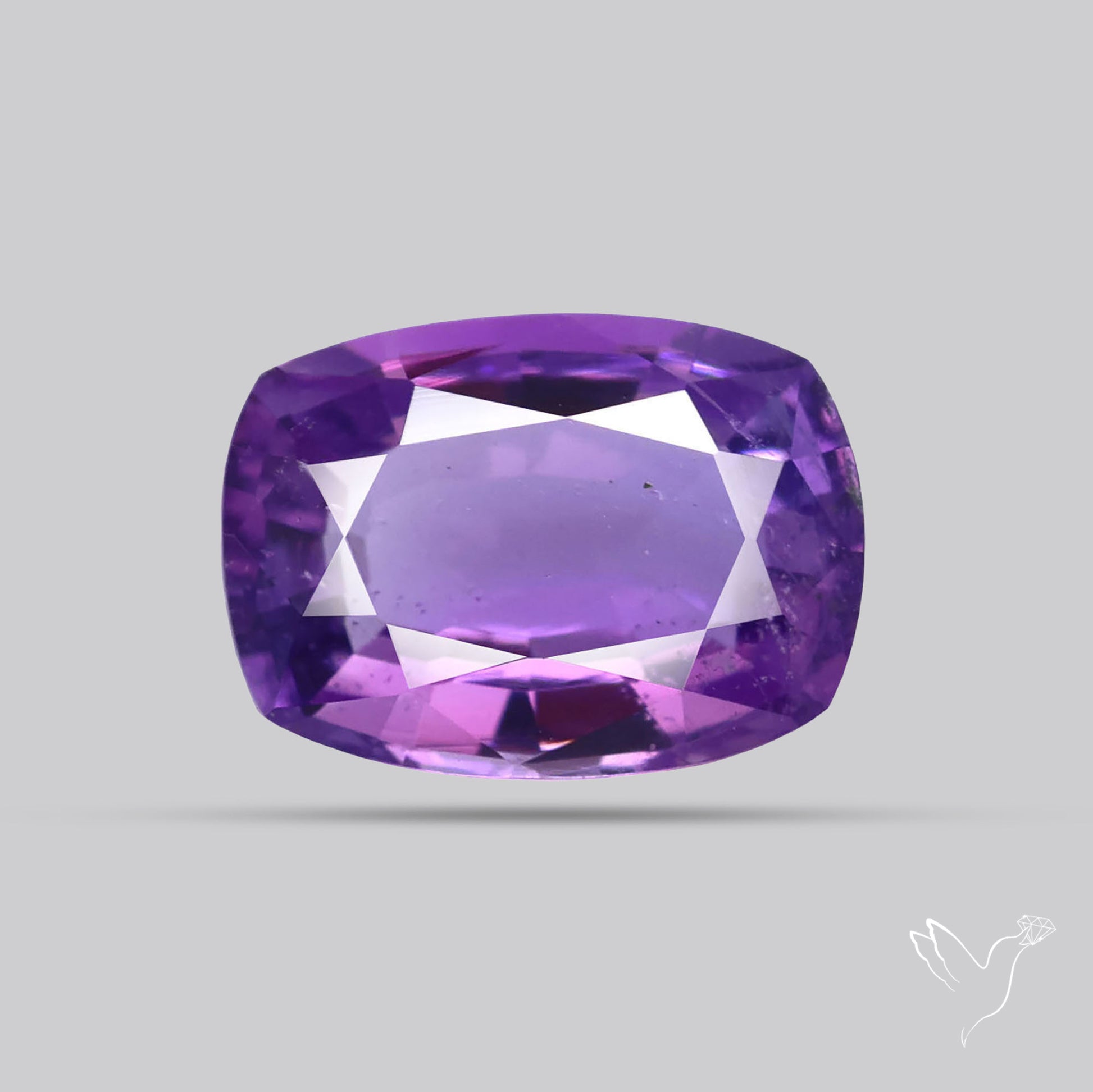 Faceted Amethyst African Deep Violet Purple