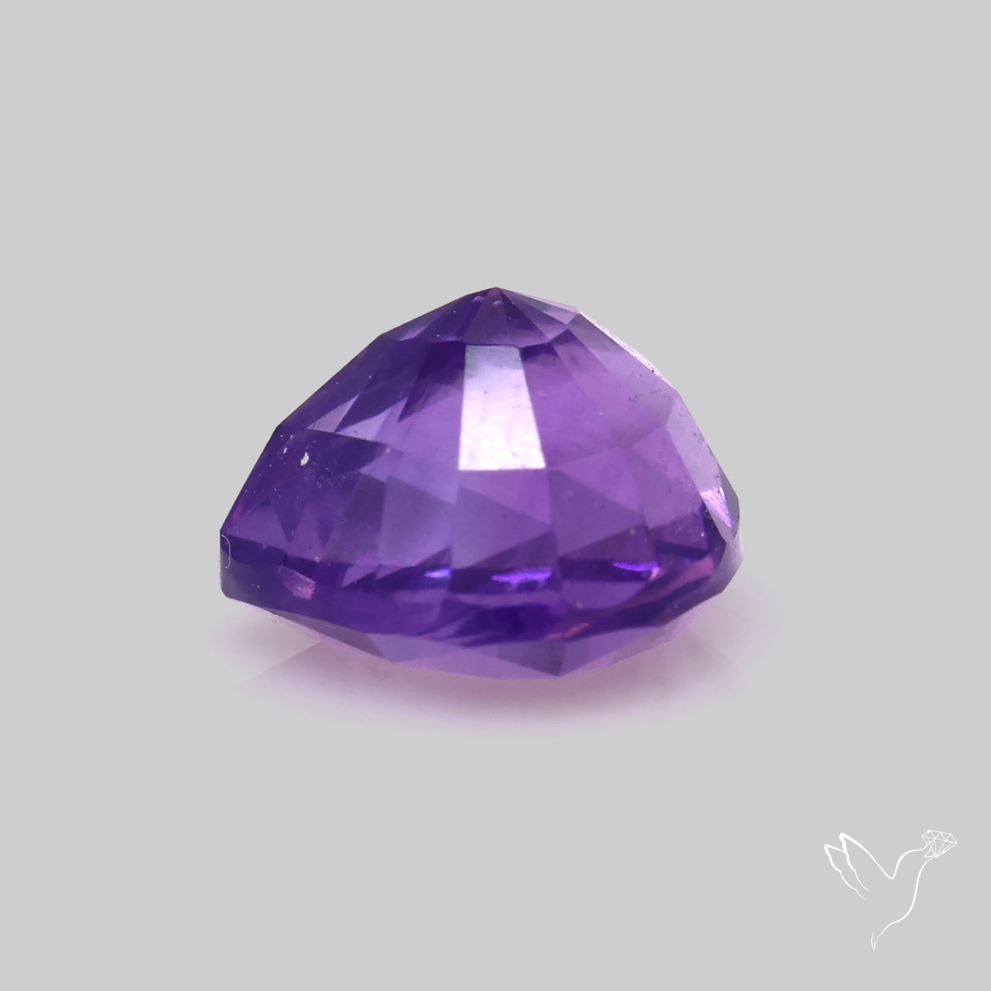 Faceted Amethyst African Deep Violet Purple