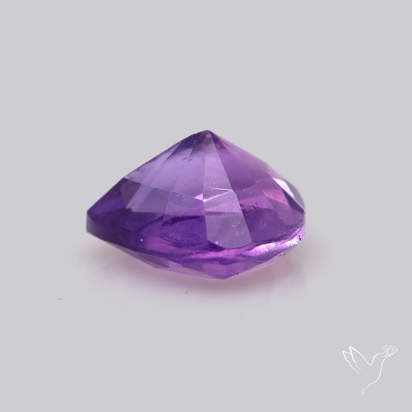Faceted Amethyst African Deep Violet Purple