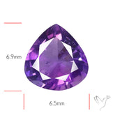 Faceted Amethyst African Deep Violet Purple