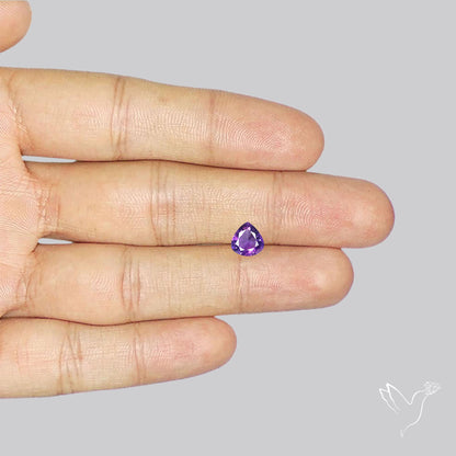 Faceted Amethyst African Deep Violet Purple