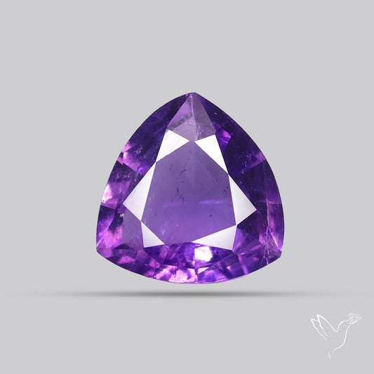 Faceted Amethyst African Deep Violet Purple