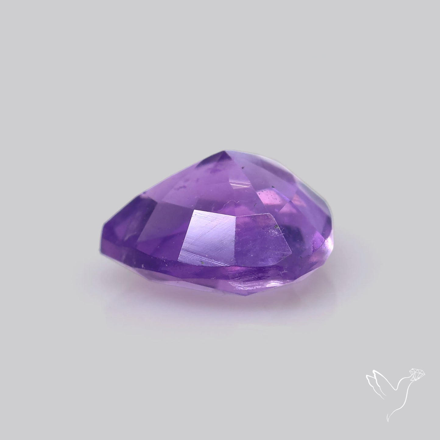 Faceted Amethyst African Deep Violet Purple