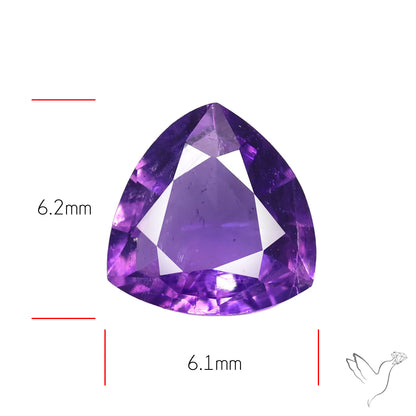 Faceted Amethyst African Deep Violet Purple