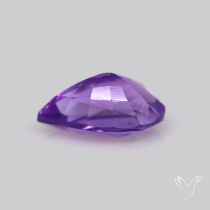 Faceted Amethyst African Deep Violet Purple