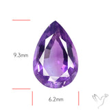 Faceted Amethyst African Deep Violet Purple
