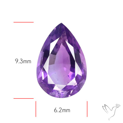 Faceted Amethyst African Deep Violet Purple