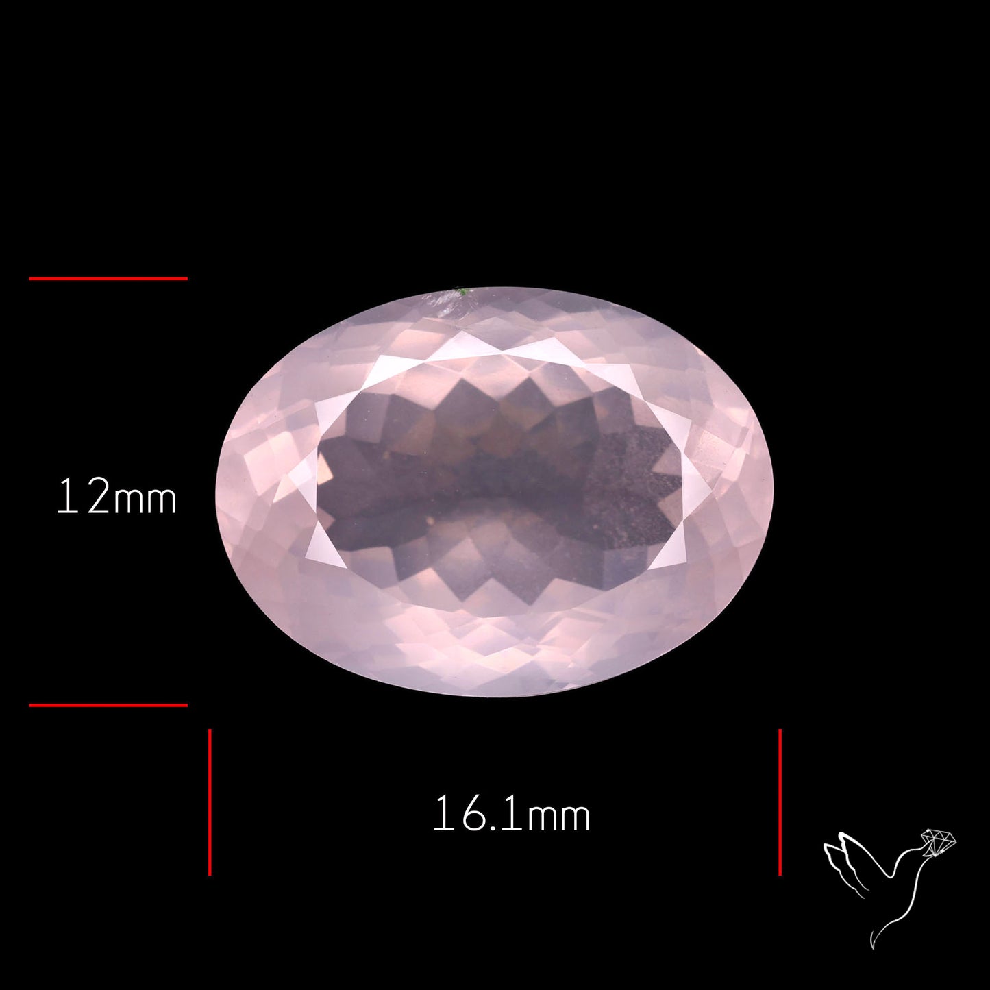 Faceted Rose Quartz