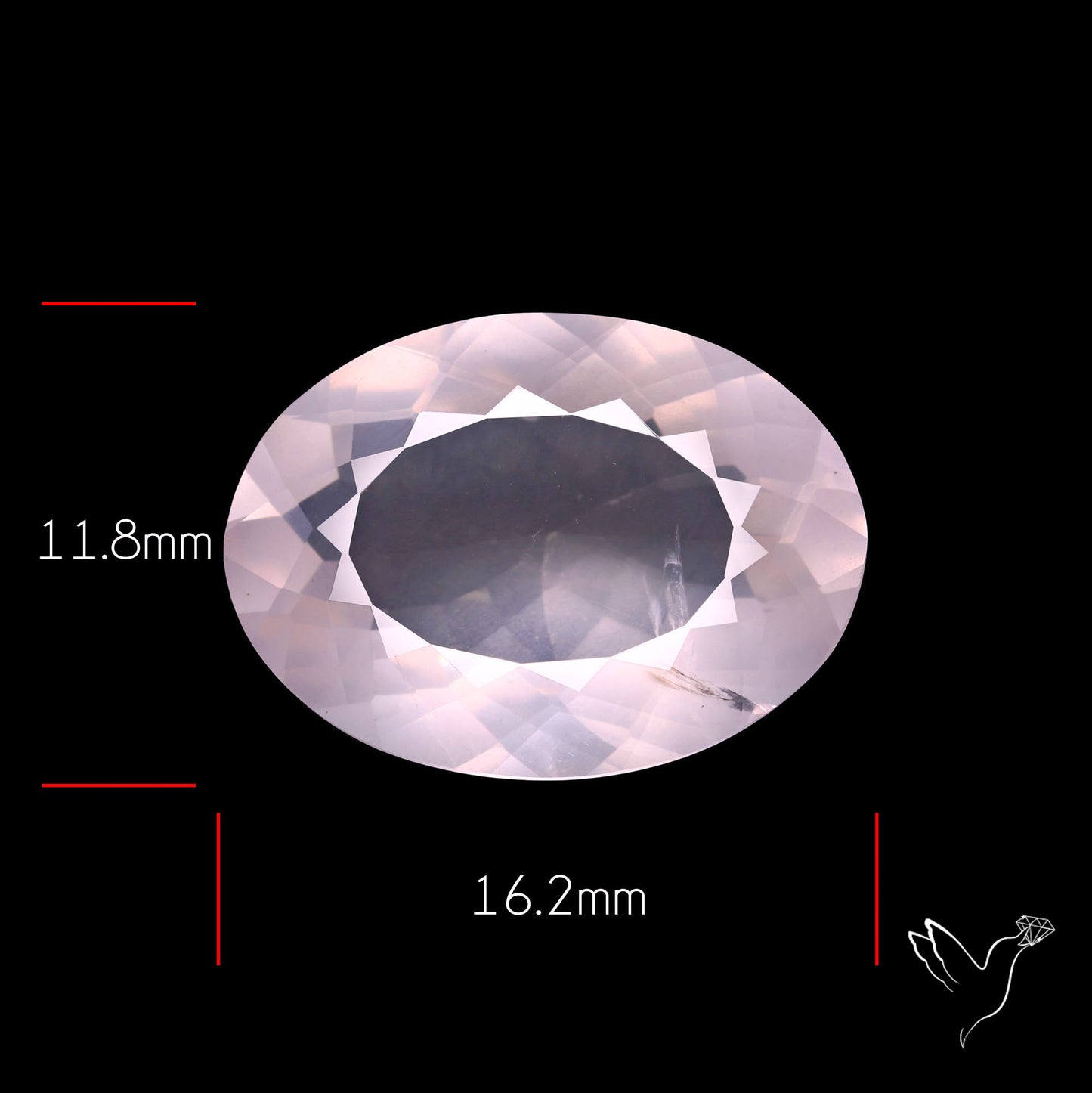 Faceted Rose Quartz