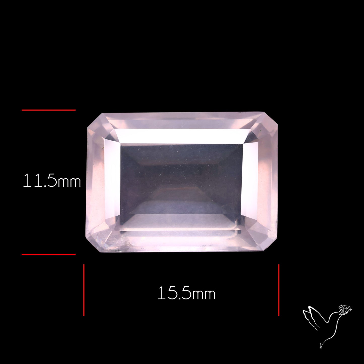 Faceted Rose Quartz