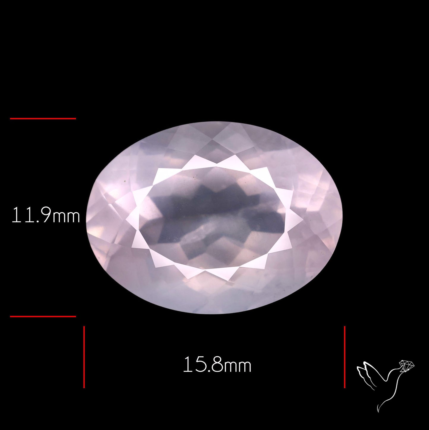 Faceted Rose Quartz