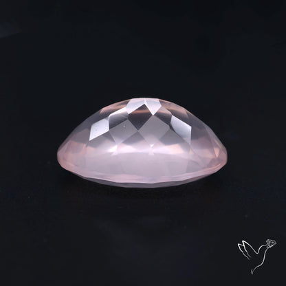 Faceted Rose Quartz