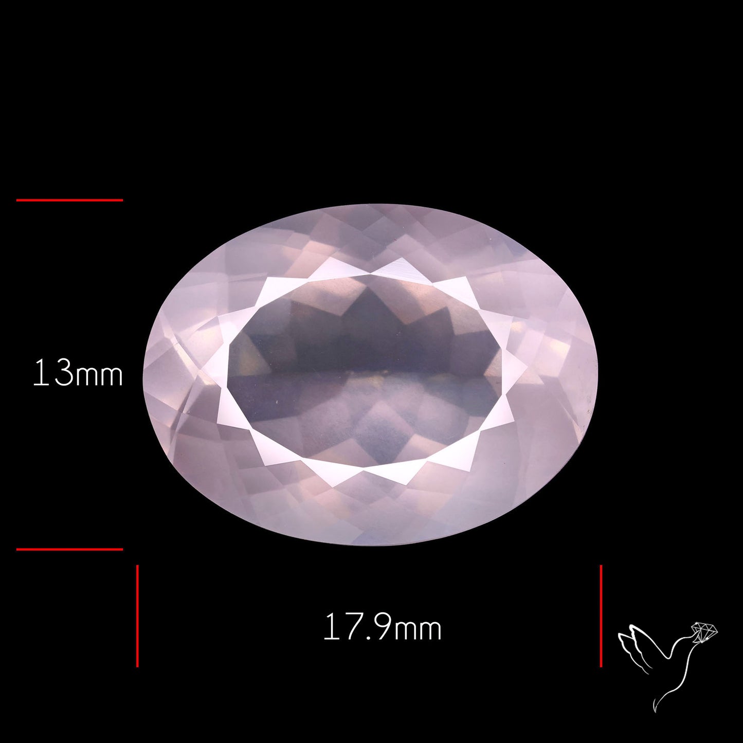 Faceted Rose Quartz