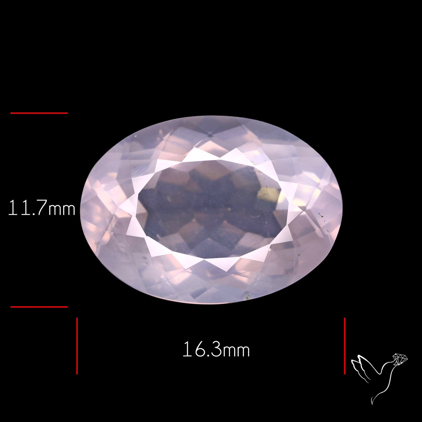 Faceted Rose Quartz