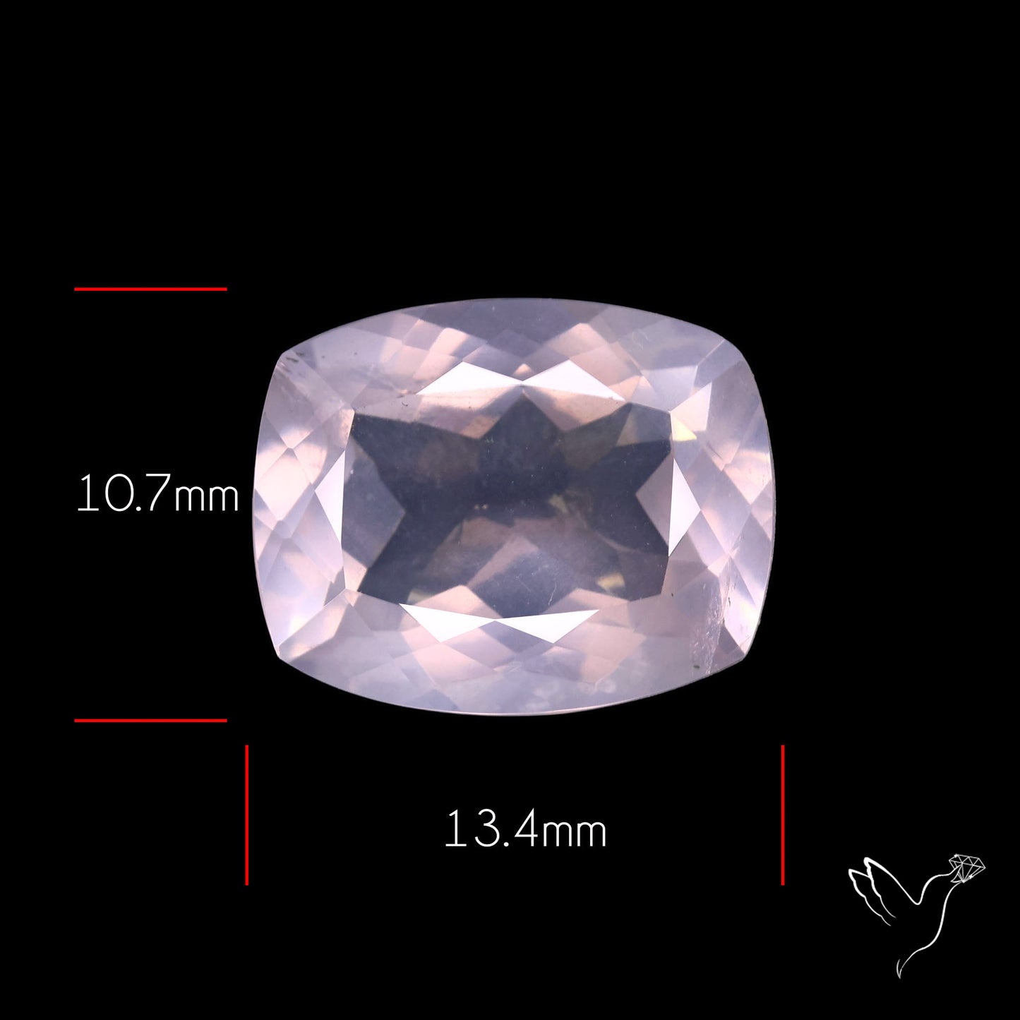 Faceted Rose Quartz