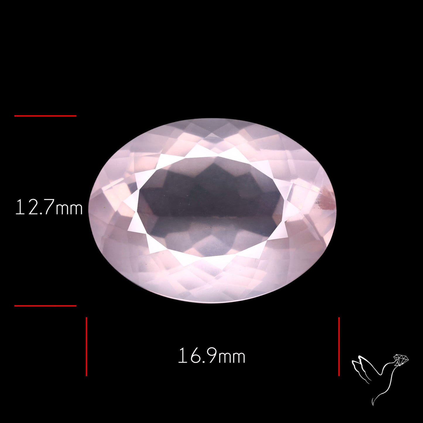 Faceted Rose Quartz